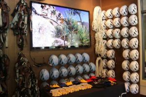 Climbing gear located in the Alpenglow Expeditions office in Squaw Valley