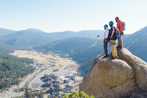 summit, family, rock climbing, squaw valley,